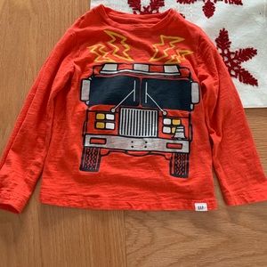 Gap Fire truck shirt